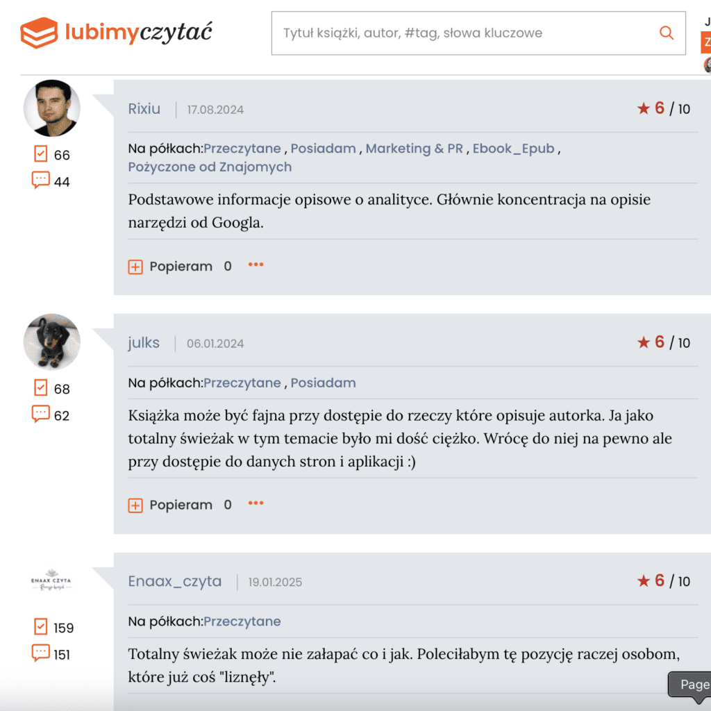 recenzje książki Marketing i analityka biznesowa dla początkujących 